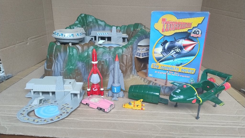 Matchbox Thunderbirds Tracy Island met geluid + 8-DVD box, Ophalen of Verzenden