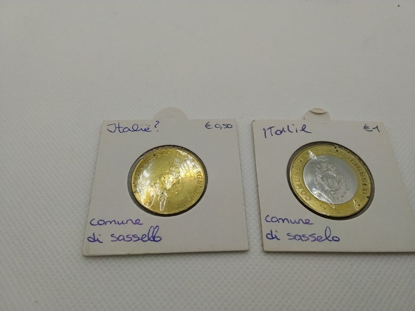 Italiaanse munten - Comune di Sassello, Postzegels en Munten, Ophalen of Verzenden, Italië, Overige waardes, Setje