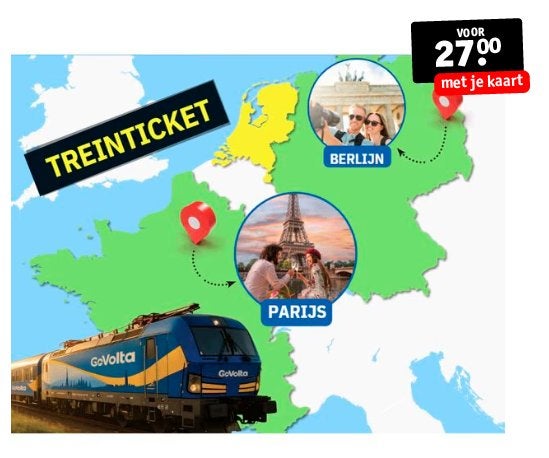 6 Treintickets naar Parijs, Berlijn of Antwerpen, Tickets en Kaartjes, Drie personen of meer, Trein, Buitenland, Algemeen kaartje