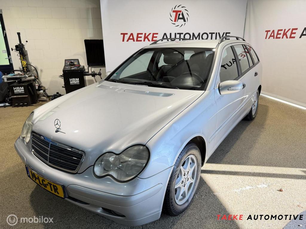 Mercedes C-klasse Combi 180 K. Elegance AUT/Clima/Cruise/NAP, Achterwielaandrijving, Gebruikt, 1796 cc, 1455 kg