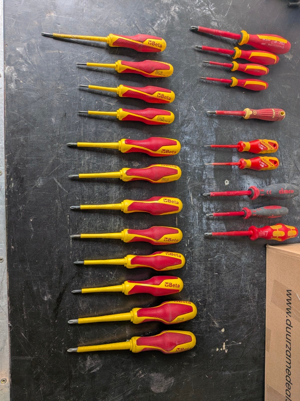 Diverse schroevendraaiersets van topmerken, Doe-het-zelf en Verbouw, Diverse fabrikanten (Beta, Gedore, Wera, Bahco, Cimco, Stahlwille)