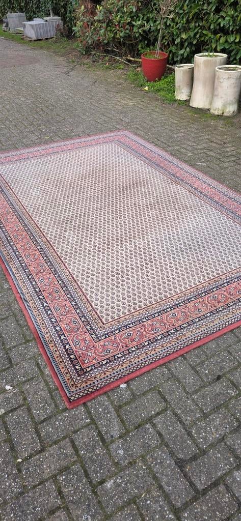 Prachtig groot vintage oud roze Perzisch tapijt 300x200!, Perzisch, 200 cm of meer, Ophalen of Verzenden, Zo goed als nieuw