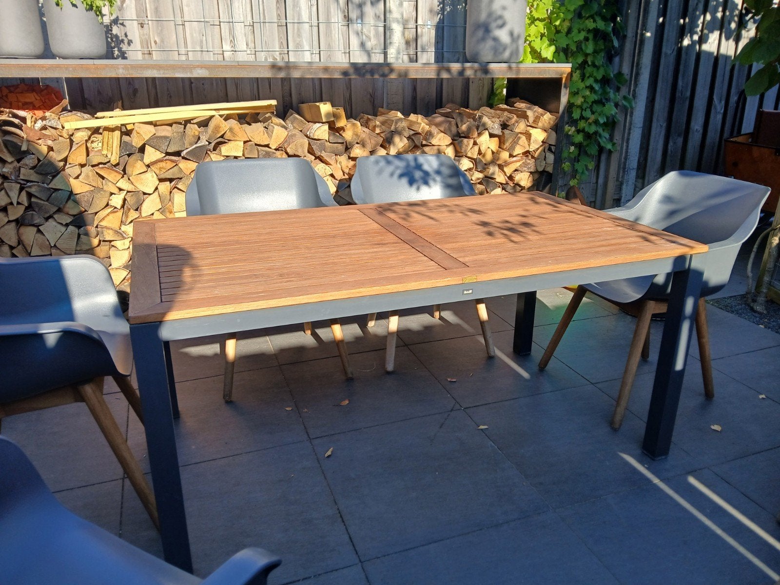 Tuintafel Hartman Sonata 160x90 centimeter, Ophalen, Gebruikt, Rechthoekig, Teakhout