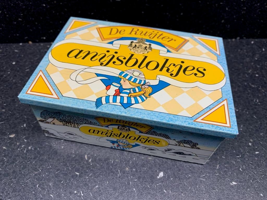 Blikje de Ruijter Anijsblokjes vintage, Verzamelen, Blikken, Ophalen of Verzenden, Zo goed als nieuw, Overige