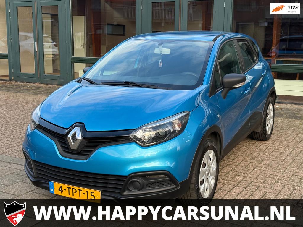Renault Captur 0.9 TCe Authentique, NIEUWE APK, Voorwielaandrijving, Stof, Gebruikt, Blauw