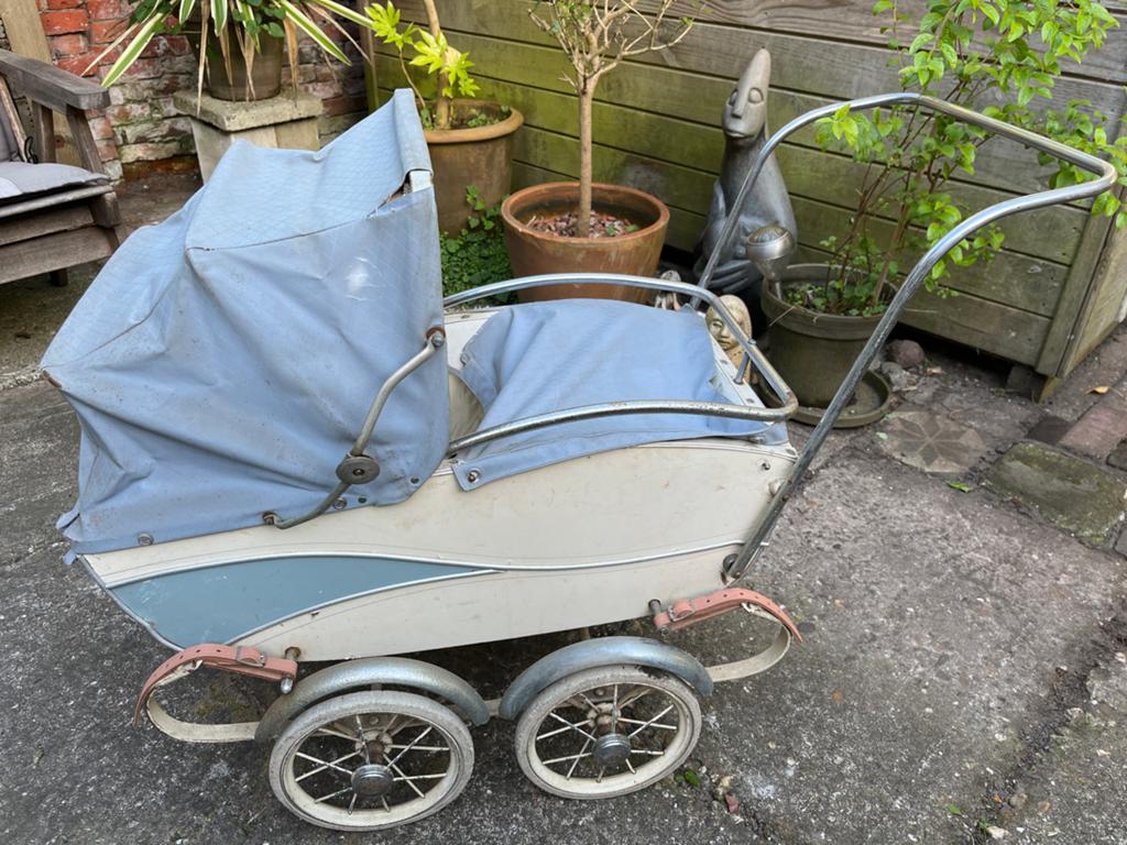 Vintage brocante kinderwagen - Klassieke stijl, Ophalen of Verzenden