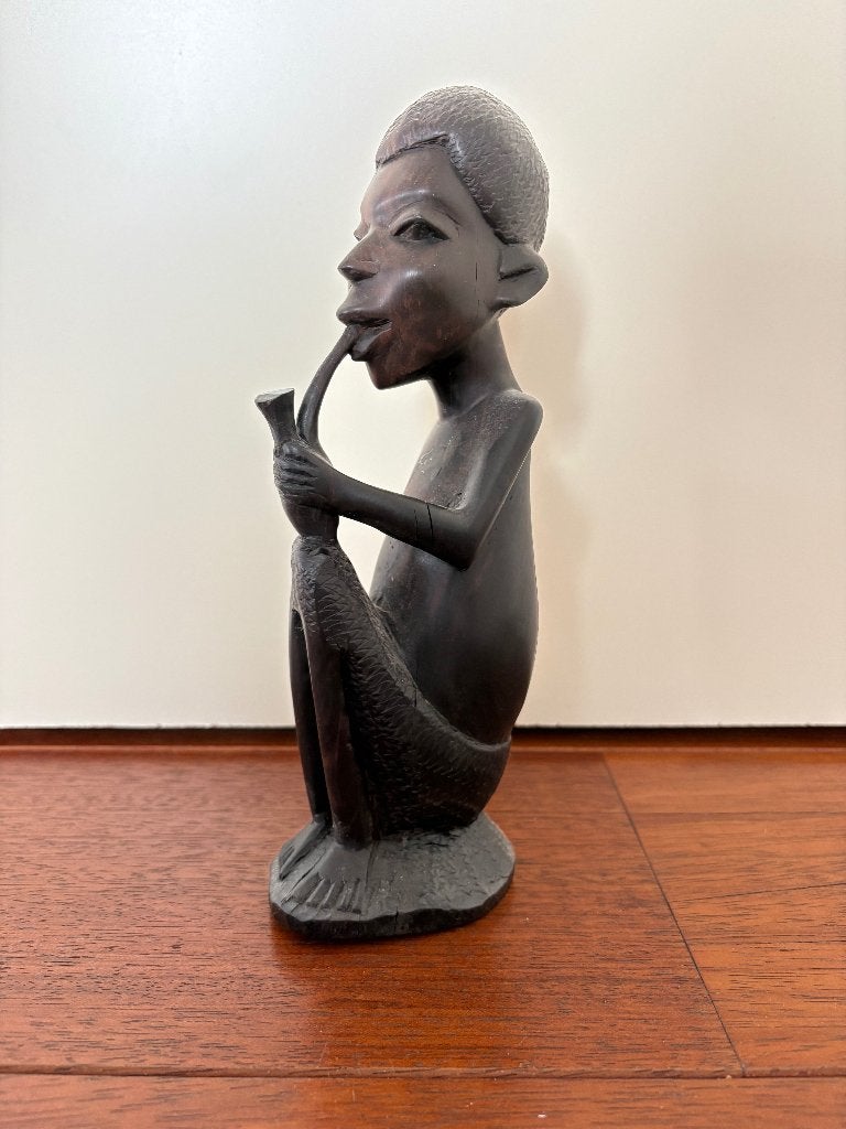 Te Koop: Afrikaans houten beeldje uit Kenia, Antiek en Kunst, Ophalen of Verzenden, Handgemaakt, Beeld, Hout