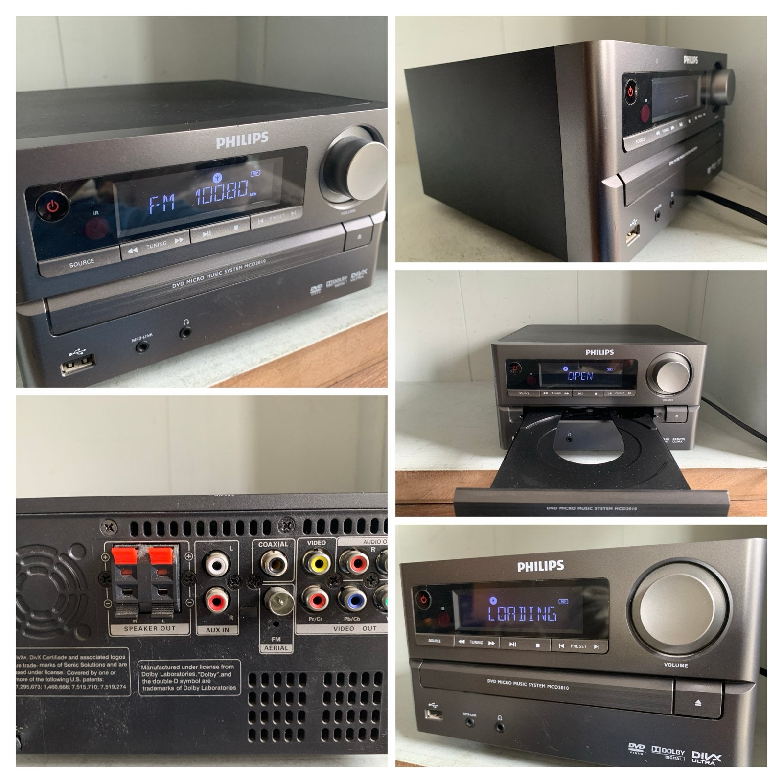 Philips MCD2010 CD/Tuner (dvd) Micro Muziek Systeem +RC, Philips, Gebruikt, Ophalen of Verzenden, Microset