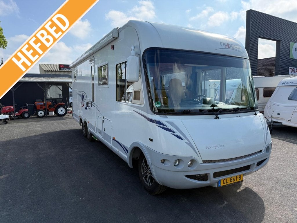 Frankia Luxury Class 840 Prachtstaat vol optie, Caravans en Kamperen, Campers, Afzuigkap, Bedrijf, L-zit, Cassettetoilet