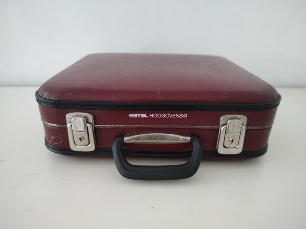 VINTAGE stewardess koffer van geperst kartonkoffer - K770, Sieraden, Tassen en Uiterlijk, Overige materialen, Gebruikt, Onbekend