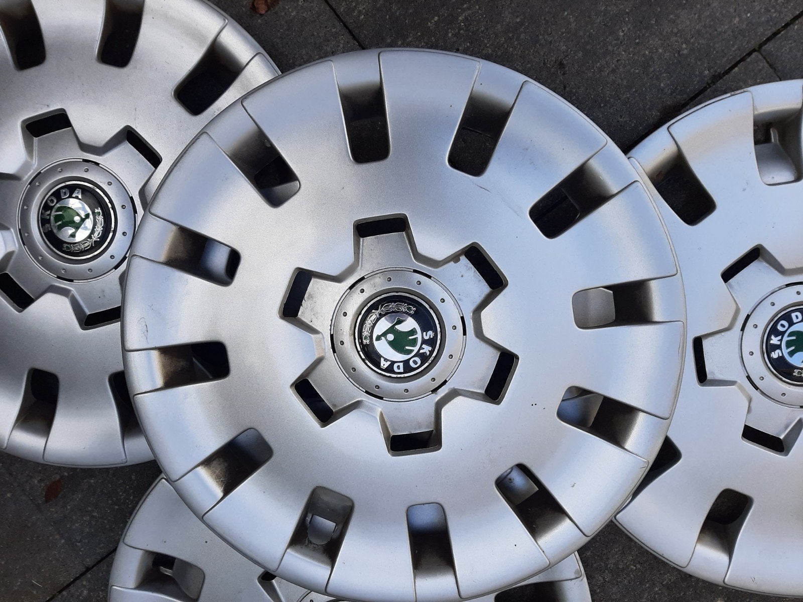 Te koop Skoda wieldoppen 15 inch., Auto diversen, Ophalen of Verzenden