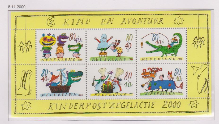 NVPH 1930 PF Kinderzegels 2000 Blokken 1965/2000 voor 10% CW, Postzegels en Munten, Postzegels | Nederland, Ophalen of Verzenden
