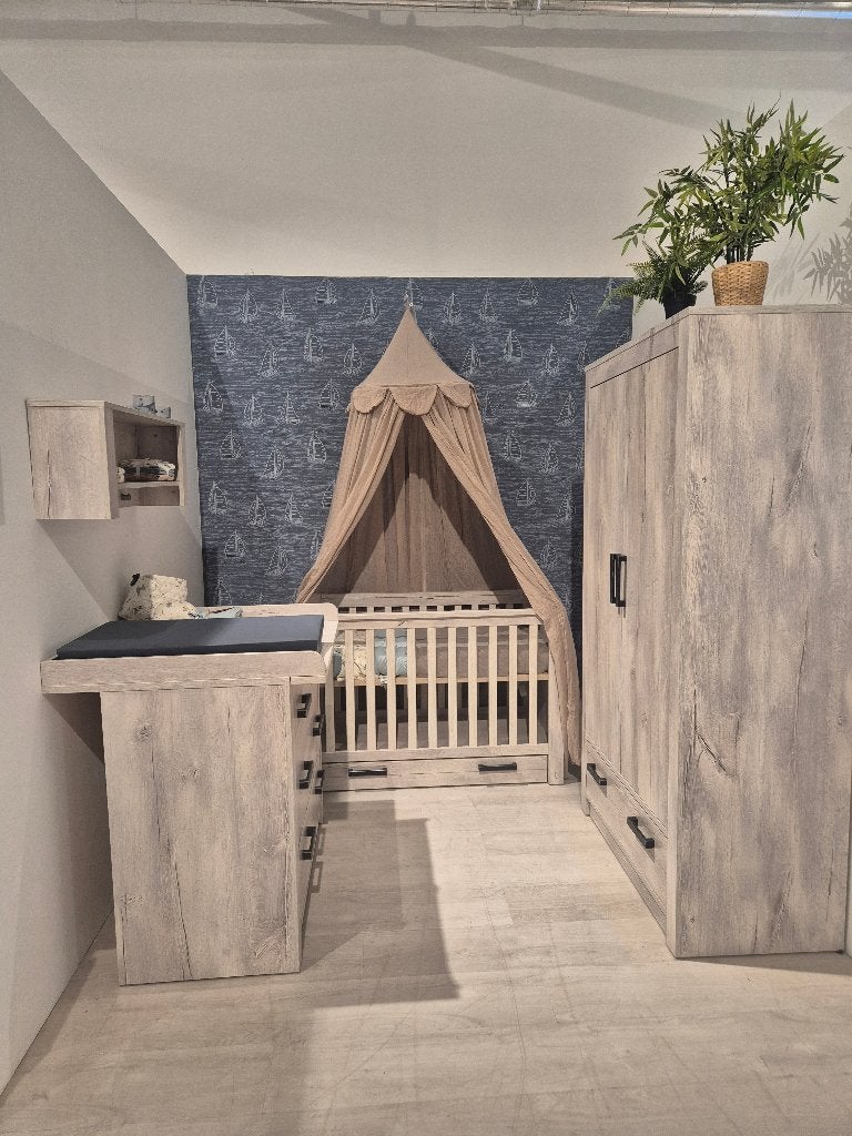 Showmodel babykamer Sem Nautic Grey grijs - nu €940,-, Kinderen en Baby's, Kinderkamer | Complete kinderkamers, Ophalen, Nieuw