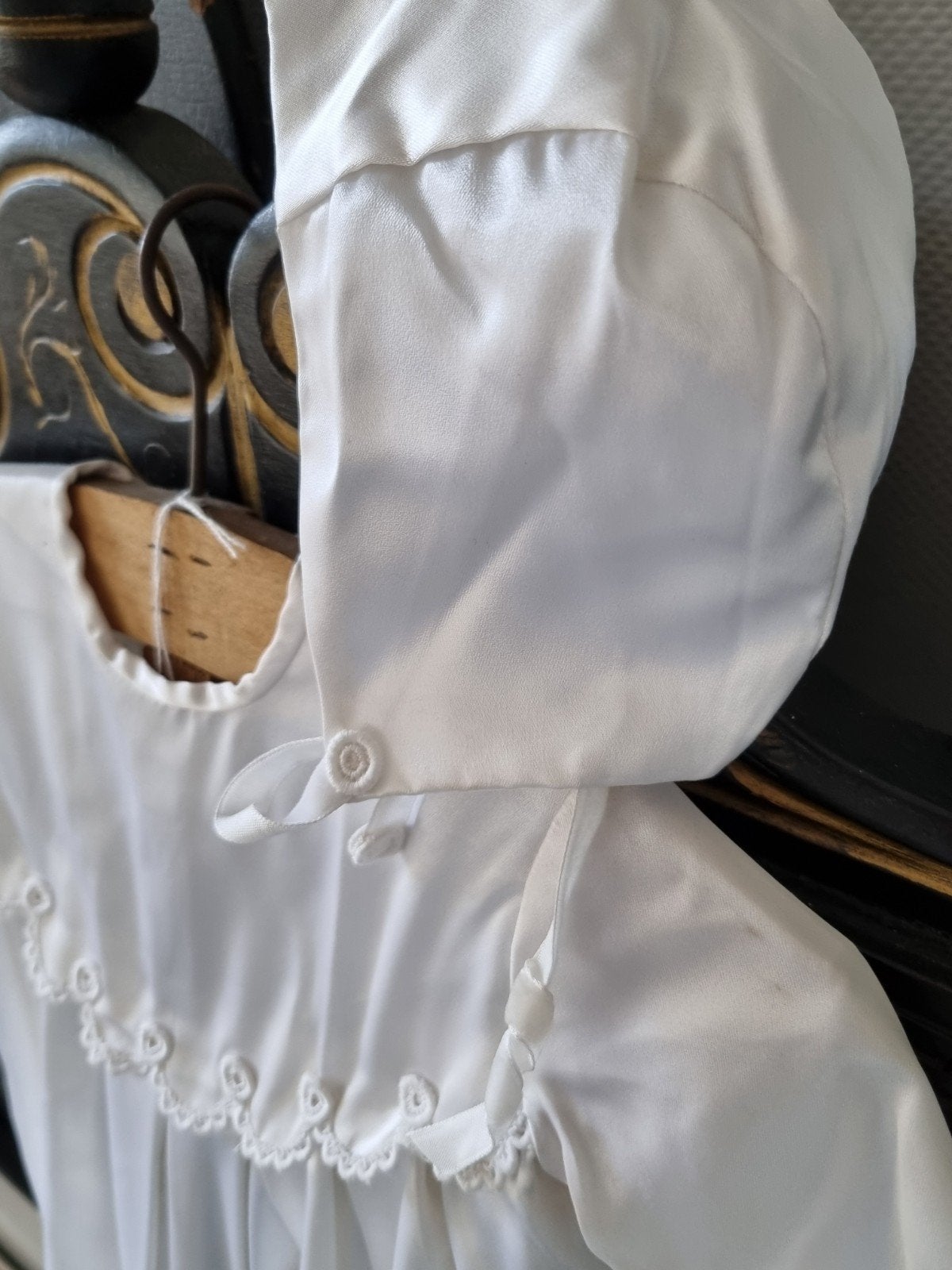 brocante Doopjurkje en muts, Ophalen of Verzenden
