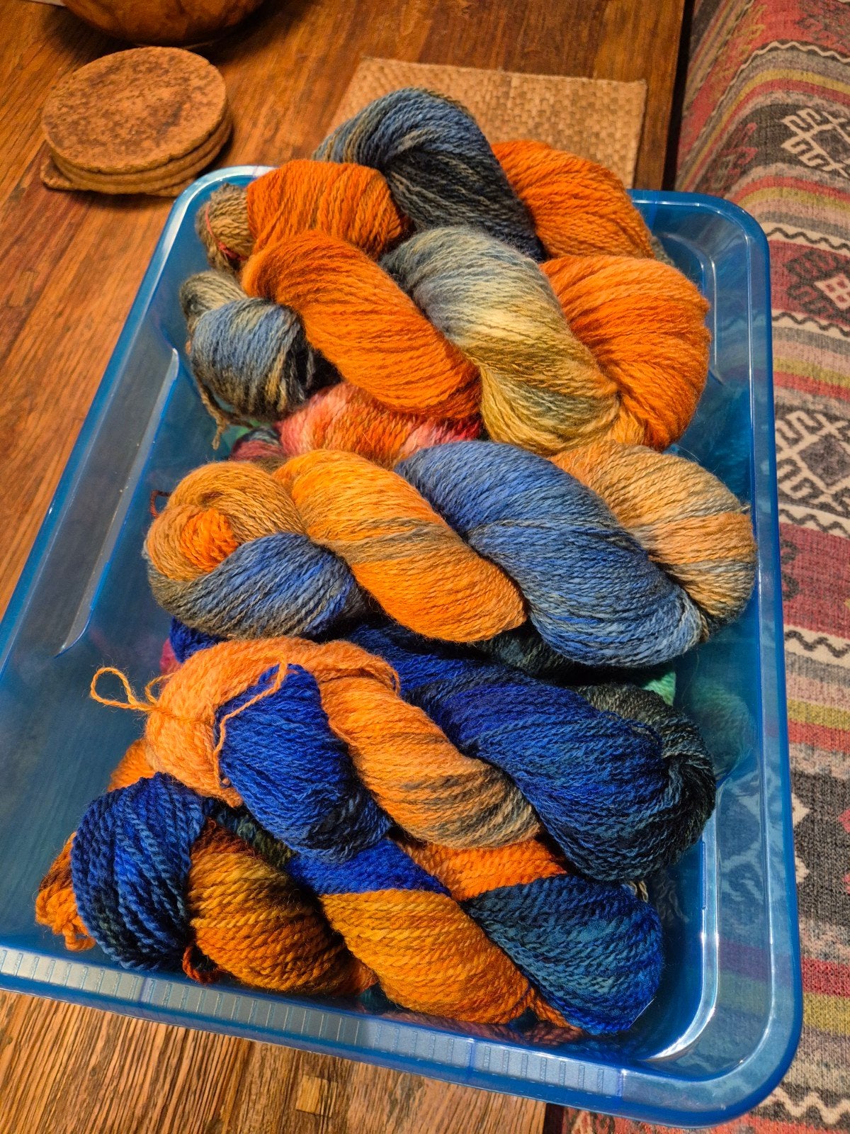 homespun handgeverfde wol, Ophalen of Verzenden, Nieuw, Breien of Haken, Wol of Garen