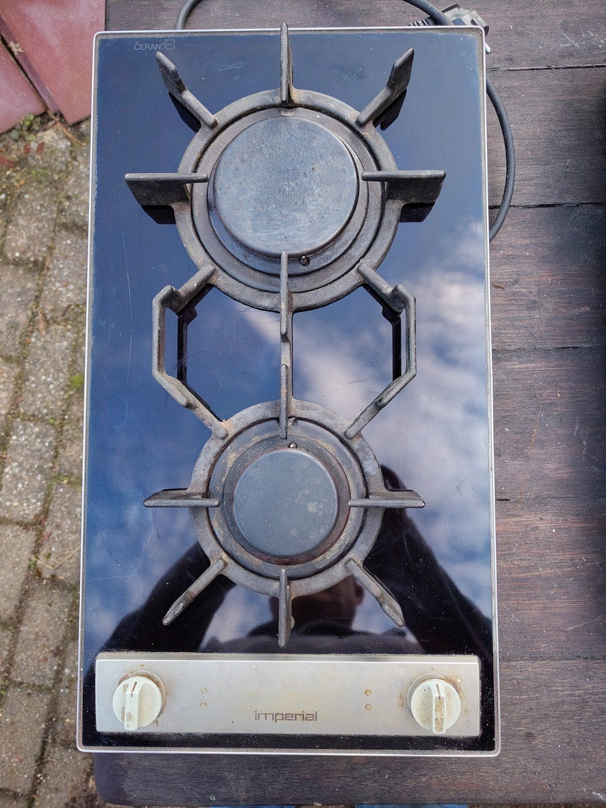 Imperial domino MGK 3330 K  ,2pits kookplaat, Witgoed en Apparatuur, Ophalen, Gebruikt, 3 kookzones of minder, Inbouw