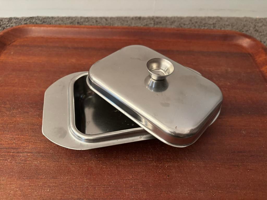 Rvs botervloot, Ophalen of Verzenden, Zo goed als nieuw