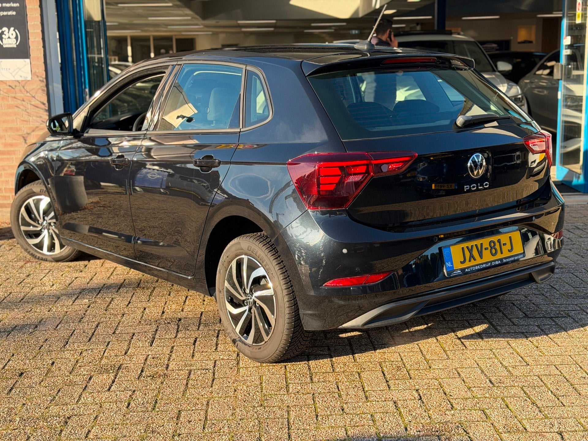 Volkswagen POLO 1.0 TSI Style 2022 ZWART NAVI CLIMA LM NAP!, Voorwielaandrijving, Dealer onderhouden, Stof, Gebruikt