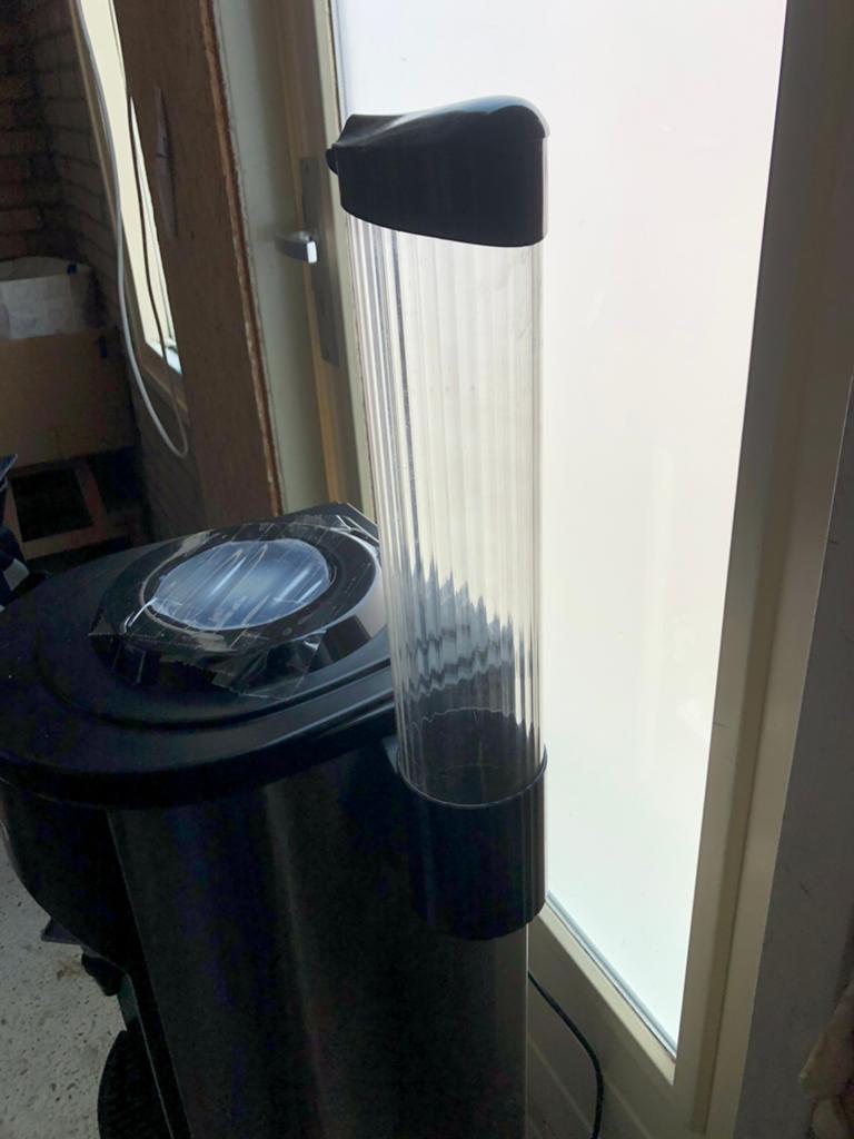 Watercooler met bekerdispenser - Werkt perfect!, Ophalen, Gebruikt