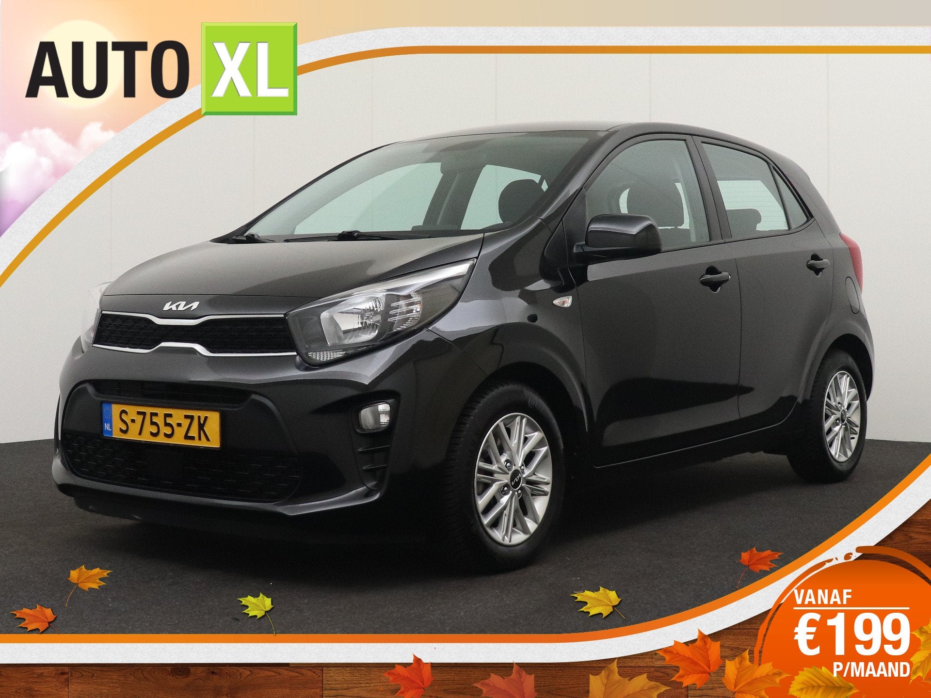 Kia Picanto 1.0 DPi DynamicLine Camera Carplay Cruise 14'LMV, Voorwielaandrijving, Dealer onderhouden, Stof, Gebruikt