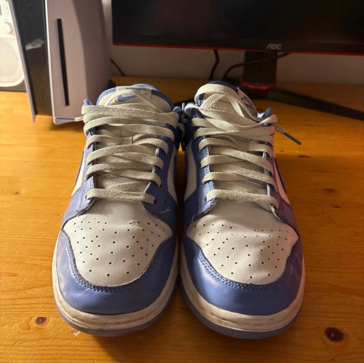 Nike Dunk low retro blauw maat 45, Blauw, Ophalen of Verzenden, Sneakers of Gympen, Gedragen