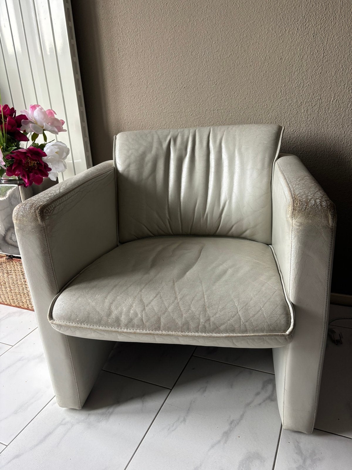 Leolux fauteuil, Huis en Inrichting, Ophalen, Gebruikt, Leolux, 50 tot 75 cm