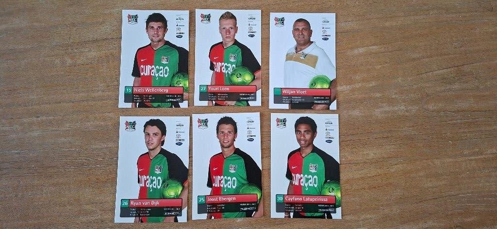 Spelerskaart; 6x NEC Nijmegen, Ophalen of Verzenden, Nieuw, Overige binnenlandse clubs, Spelerskaart