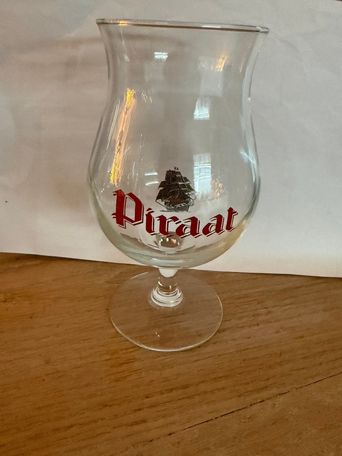 Bier glas de piraat, Verzamelen, Biermerken, Ophalen of Verzenden, Zo goed als nieuw, Glas of Glazen, Overige merken