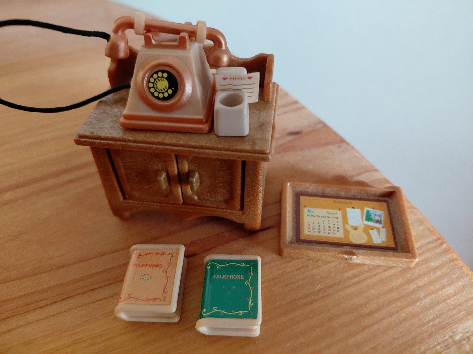 Sylvanian Families kastje/nostalgische telefoon/schilderij, Verzamelen, Ophalen of Verzenden, Gebruikt, Poppenhuis