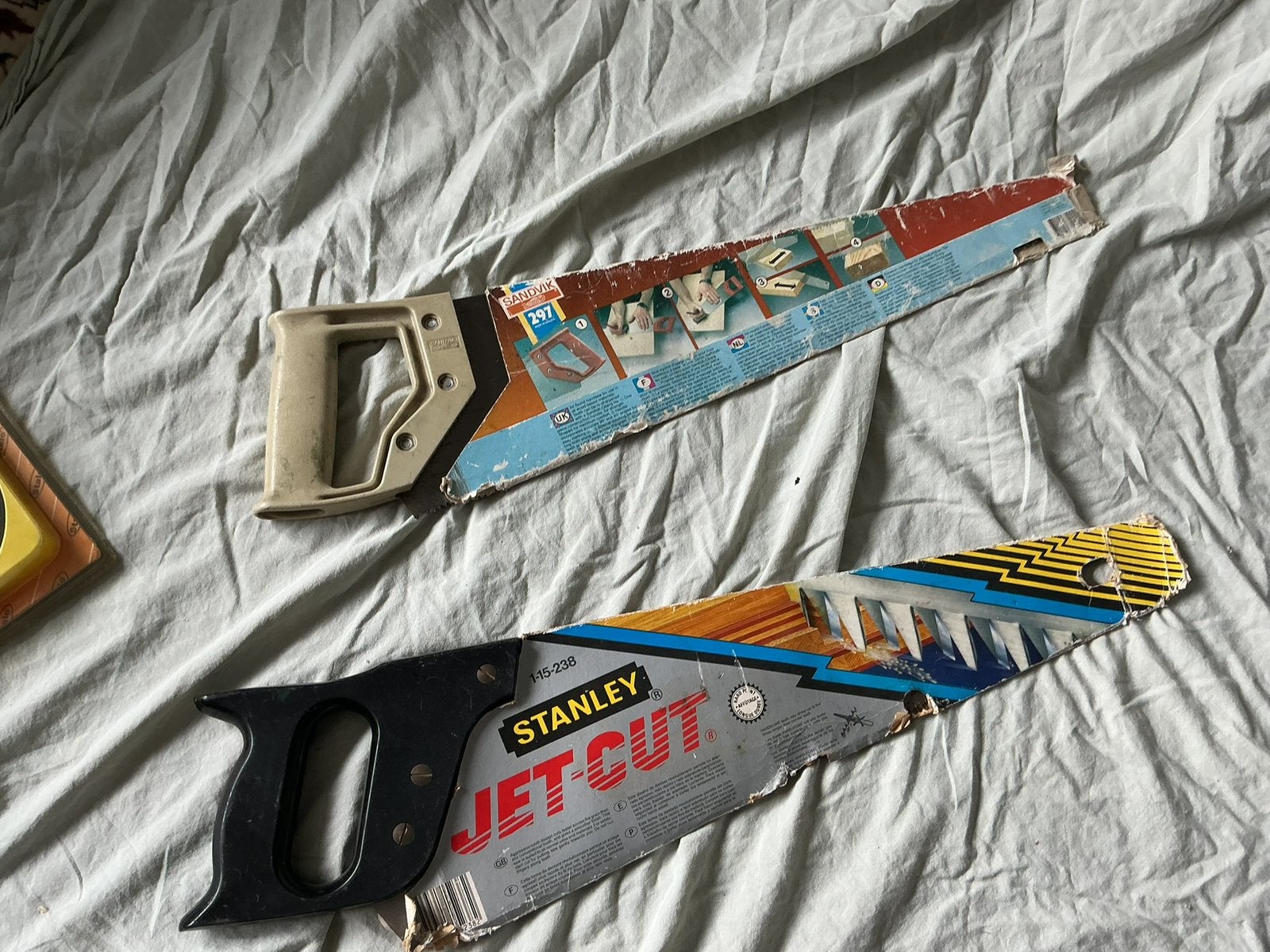 Sandvik en Stanley scherpe zagen 50 cm, Ophalen, Gebruikt