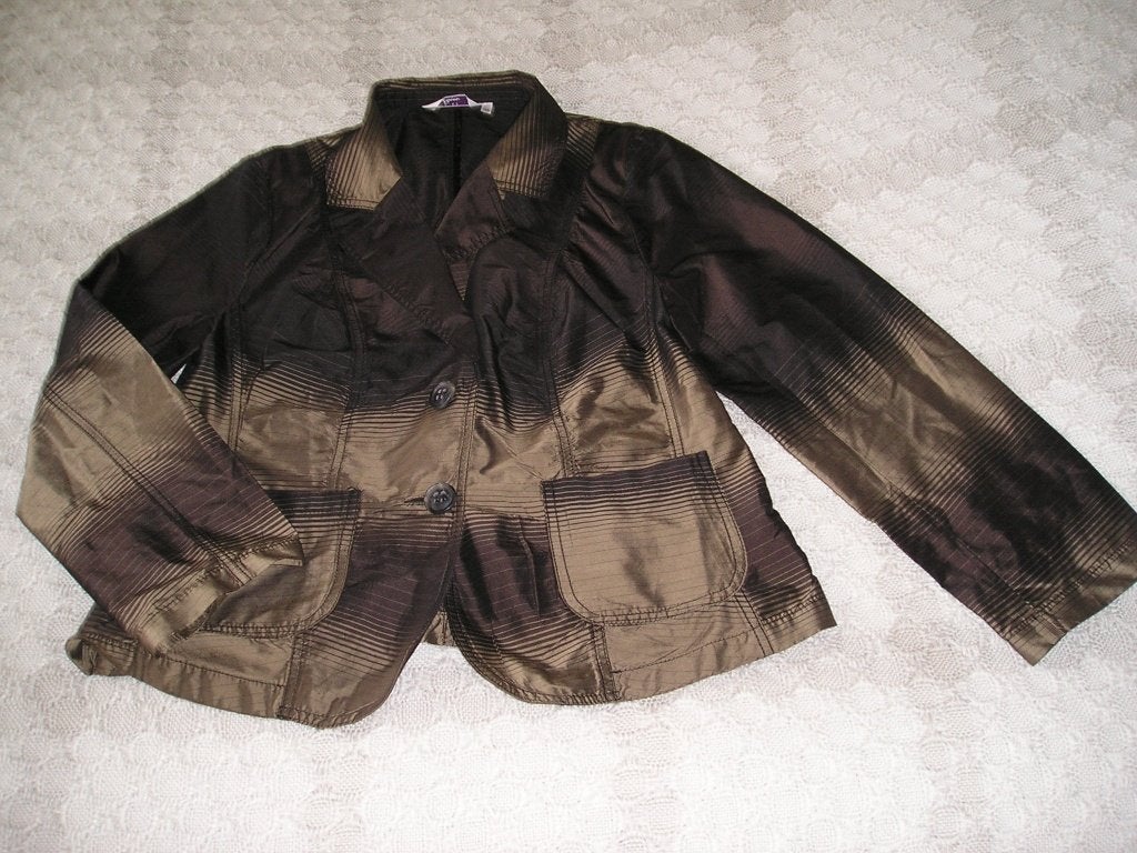 apart bruin jasje Promiss maat 44, Ophalen, Promiss, Bruin, Maat 42/44 (L)