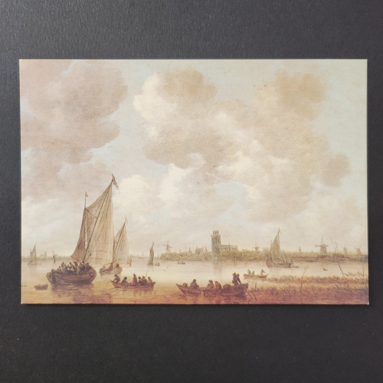 Kunstkaart Jan van Goyen - Gezicht op Dordrecht, 1651, Verzenden, 1980 tot heden, Ongelopen, Cultuur en Media