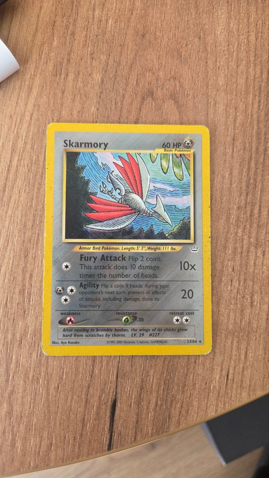 Skarmory Neo Revelation 23/64, Ophalen of Verzenden, Zo goed als nieuw, Losse kaart