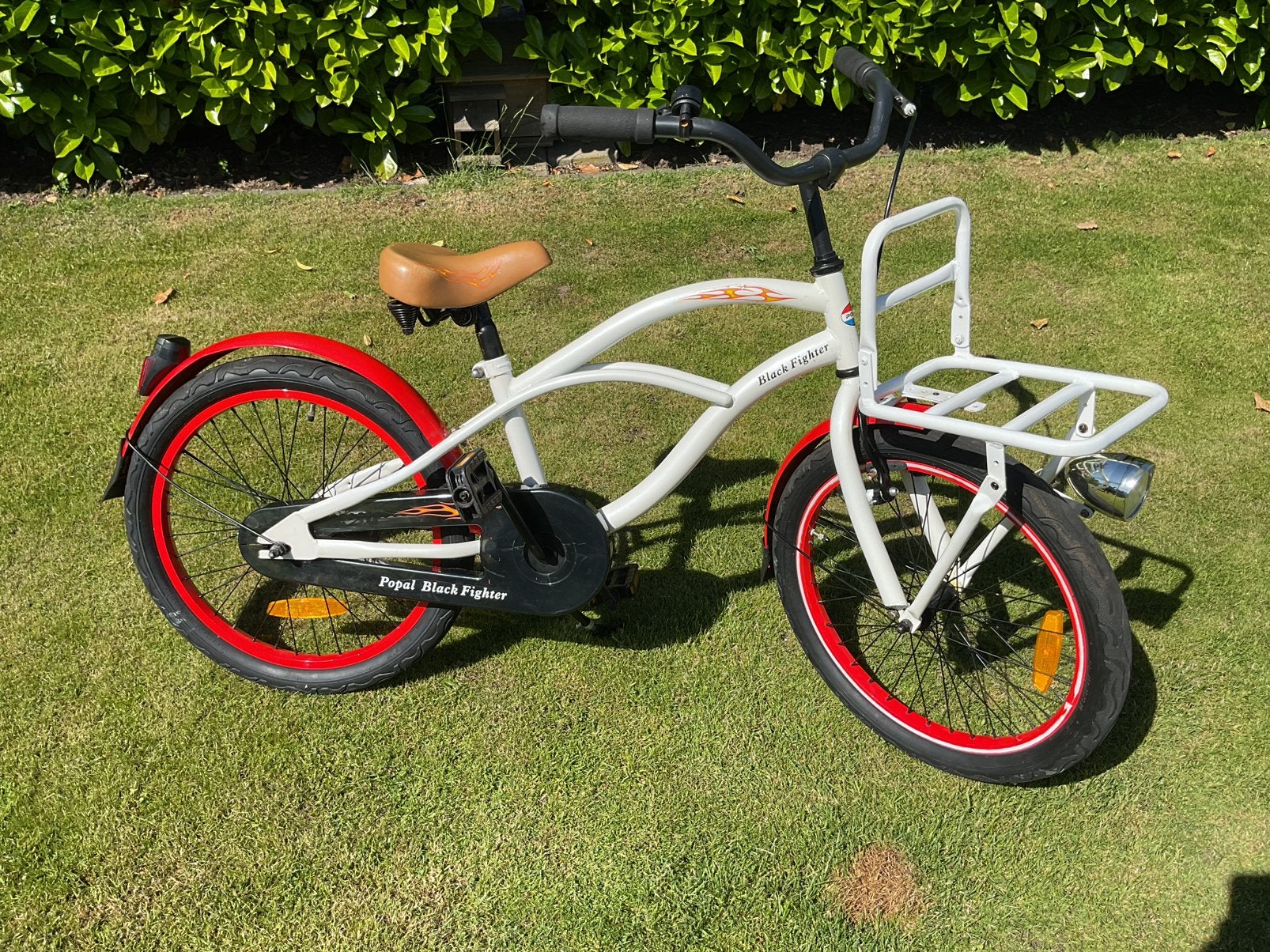 popal black fighter kinderfiets, Fietsen en Brommers, Minder dan 47 cm, Ophalen, Zo goed als nieuw, Staal