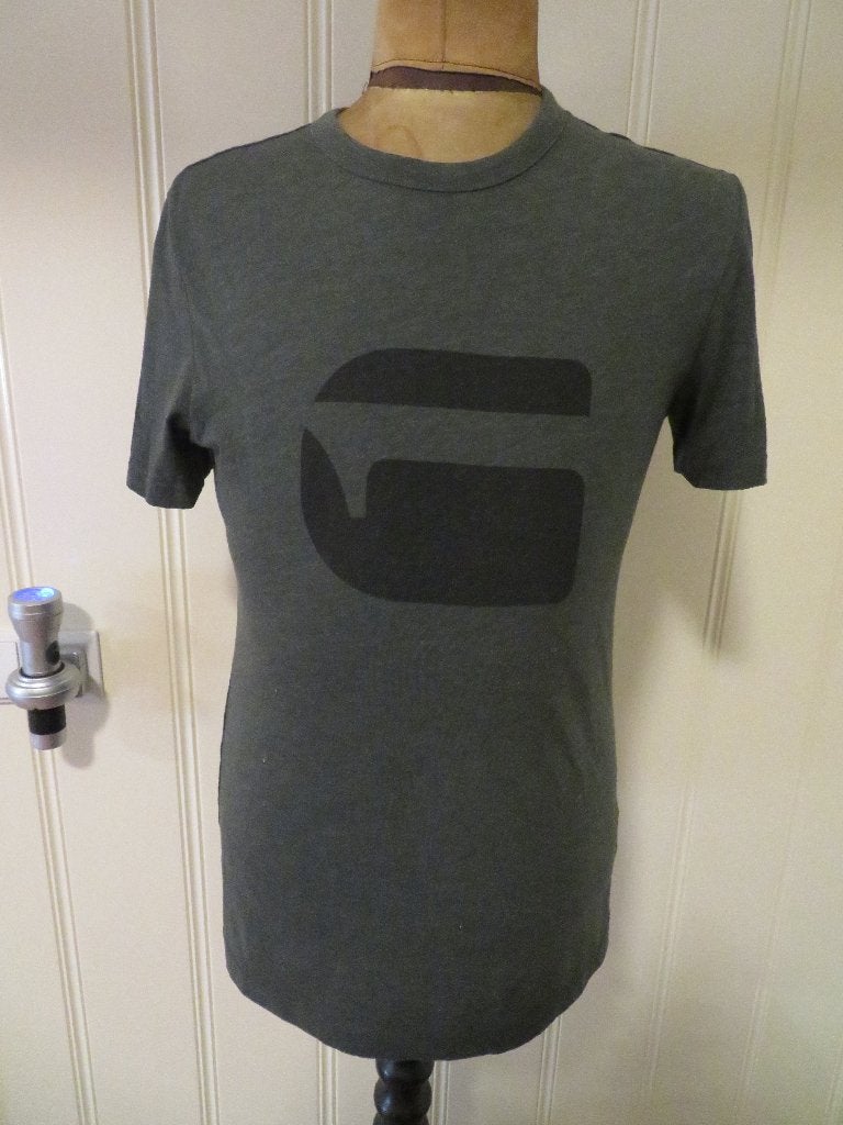 Heren T-Shirt  G-Stars Raw maat S groen Z.G.A.N., Kleding | Heren, T-shirts, G-Star Raw, Ophalen of Verzenden, Zo goed als nieuw