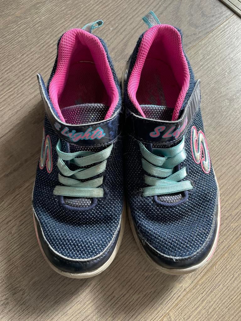 Skechers met lichtjes - Maat 33, Ophalen of Verzenden, Gebruikt, Meisje, Schoenen