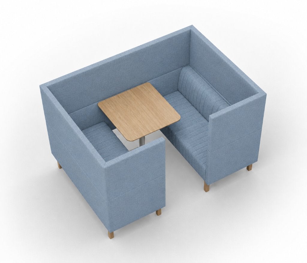 Clark 4-pod zitunit/overlegpod Blauw, Ophalen, Stof