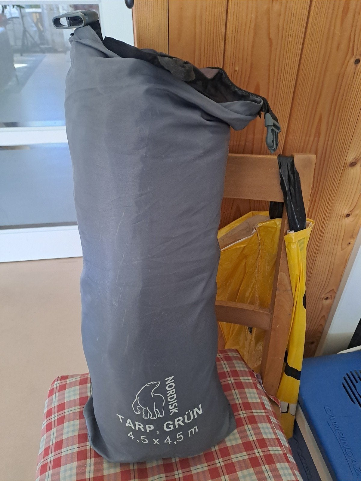 Nordisk Tarp Grunn 4.5 x 4.5 m - goed gebruikt, Ophalen of Verzenden, Gebruikt