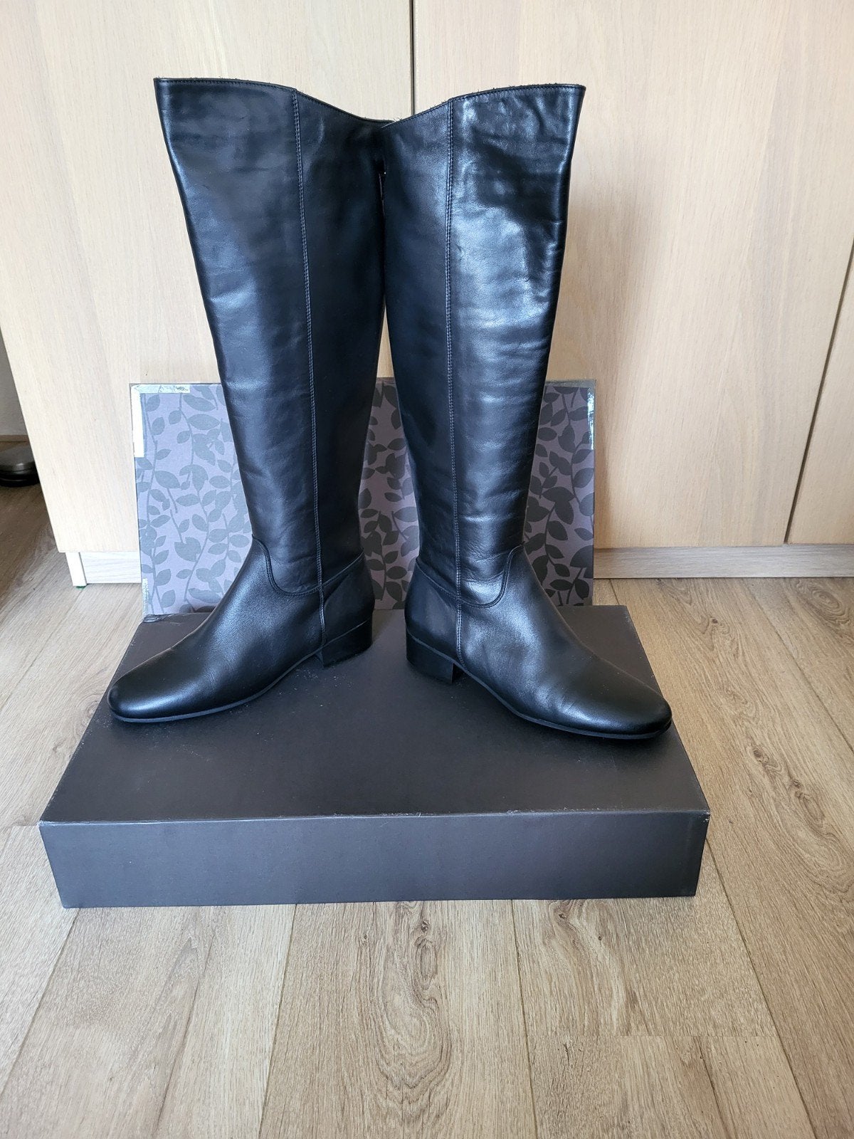 Lange dameslaars Lamica 42, Hoge laarzen, Zwart, Nieuw, Lamica