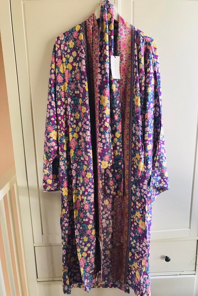 ✨💜Anna Nina kimono lang nieuw all size flower power purple, Ophalen of Verzenden, Nieuw, Paars