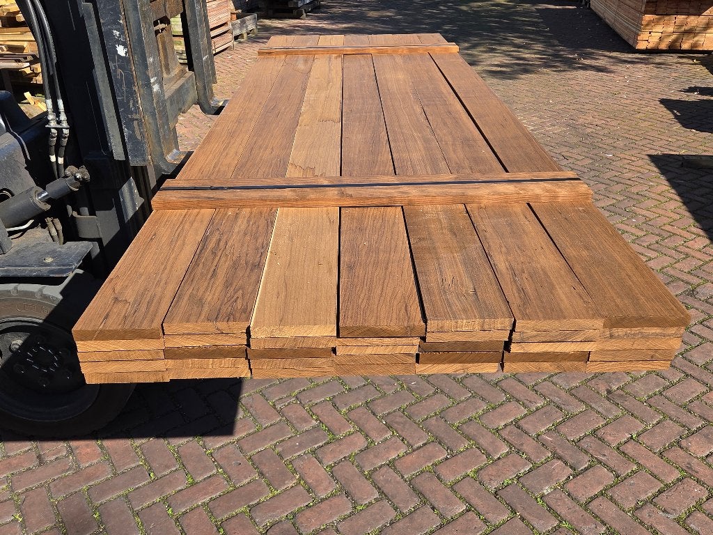 Hardhouten planken – geschaafd 2.2x14.5 cm - nr: HP129, Ophalen, Planken, Nieuw, Hardhout