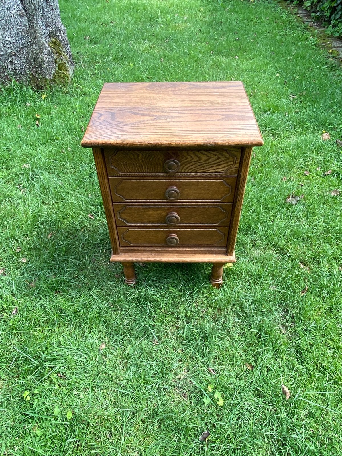 Vintage houten nachtkastje / ladekastje, Ophalen