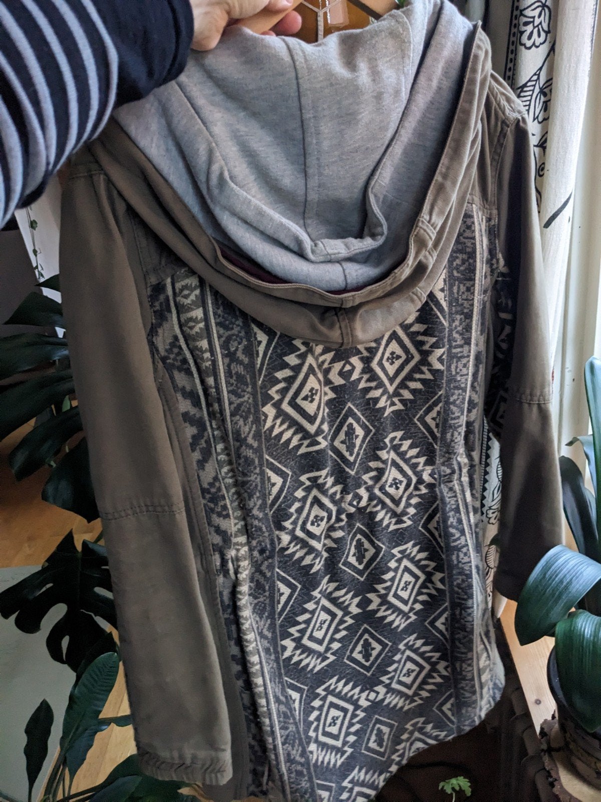 River Island Jas Maat M - Lente/Herfst met capuchon, Maat 38/40 (M), River Island, Ophalen of Verzenden, Gedragen