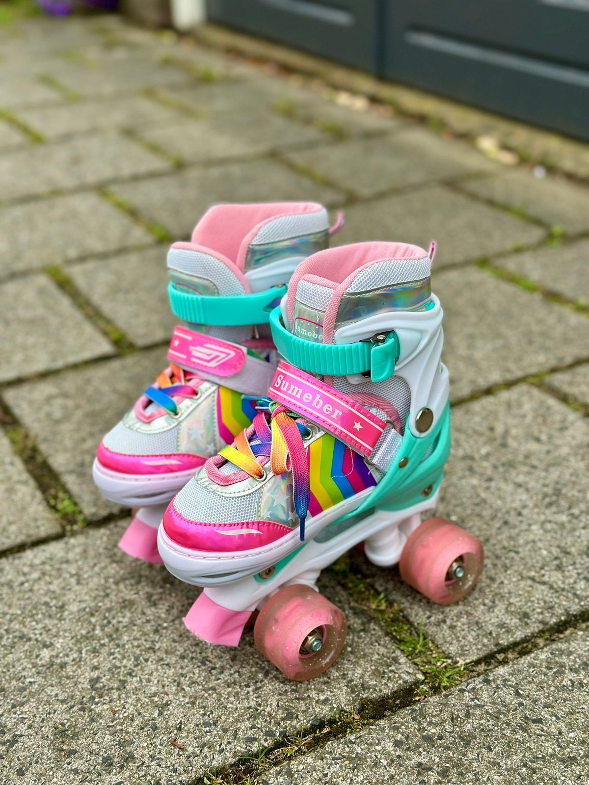 Verstelbare Rolschaatsen met Lichtjes - Maat 31-34, Kinderen en Baby's, Speelgoed | Buiten | Rolschaatsen, Ophalen, Verstelbaar