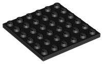 Lego plaatjes/plates 6x6 zwart 3 stuks losse onderdelen, Ophalen of Verzenden, Gebruikt, Losse stenen, Lego