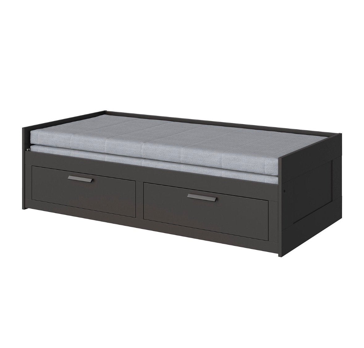 Ikea brimnes zwart, uitschuifbaar, Ophalen, Verstelbaar, Zwart, Tweepersoons