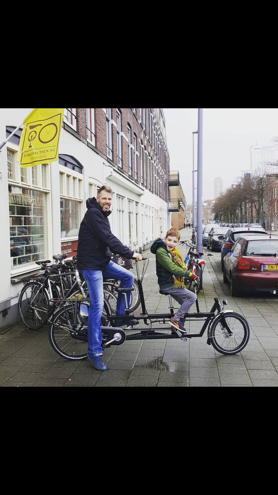 Onderwater ouder-kindtandem, Fietsen en Brommers, Fietsen | Tandems, Ophalen, Minder dan 10 versnellingen, Minder dan 49 cm, Zo goed als nieuw