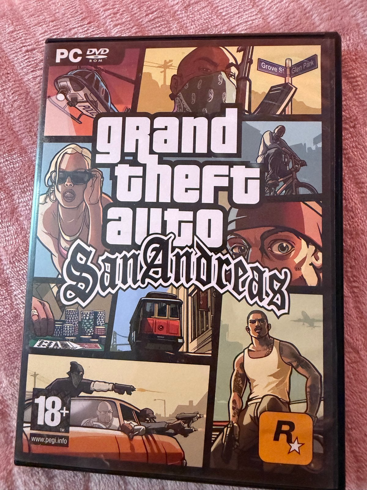Grand Theft Auto San Andreas PC DVD-ROM, Avontuur en Actie, Gebruikt, Vanaf 18 jaar, 1 speler