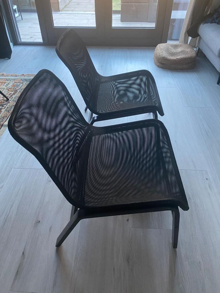2 IKEA Nolmyra Fauteil, Ophalen, Zo goed als nieuw, 75 tot 100 cm, 50 tot 75 cm