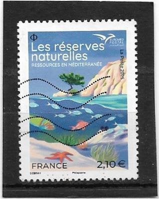 Frankrijk 2025 Les Reserves Naturelles €2,10, Verzenden, Gestempeld